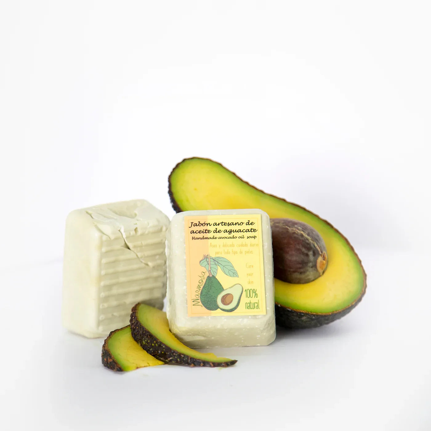 Jabón Artesanal de Aguacate 100% Natural: Hidratación y Cuidado para tu Piel - Decoración marroquí artesanal y cosmética natural