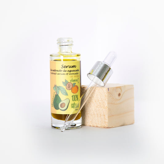 Sérum de Aceite de Aguacate y Vitamina C 100% Natural - Hidratación y Protección Profunda