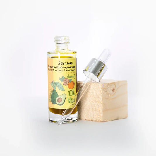 Sérum de Aceite de Aguacate y Vitamina C 100% Natural - Hidratación y Protección Profunda - Decoración marroquí artesanal y cosmética natural