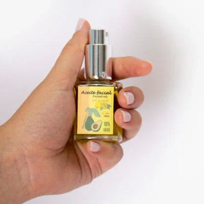 Aceite Facial de Aguacate y Limón – Hidratación y Equilibrio para tu Piel (30ml) - Decoración marroquí artesanal y cosmética natural