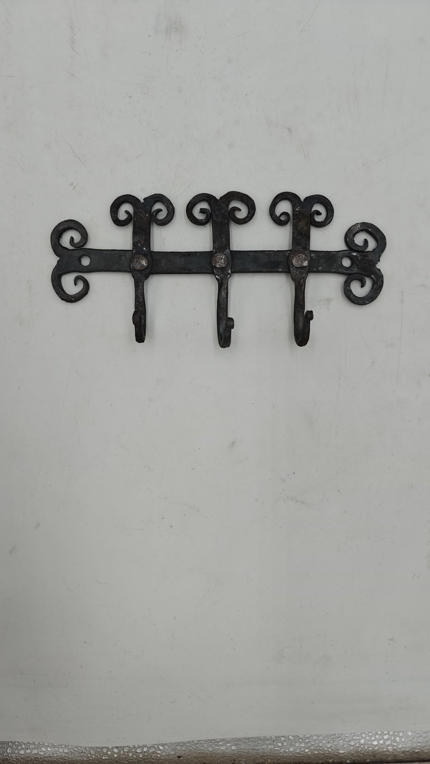 Perchero Pared 3 Ganchos Hierro Forjado Marroquí "Córdoba" - Decoración marroquí