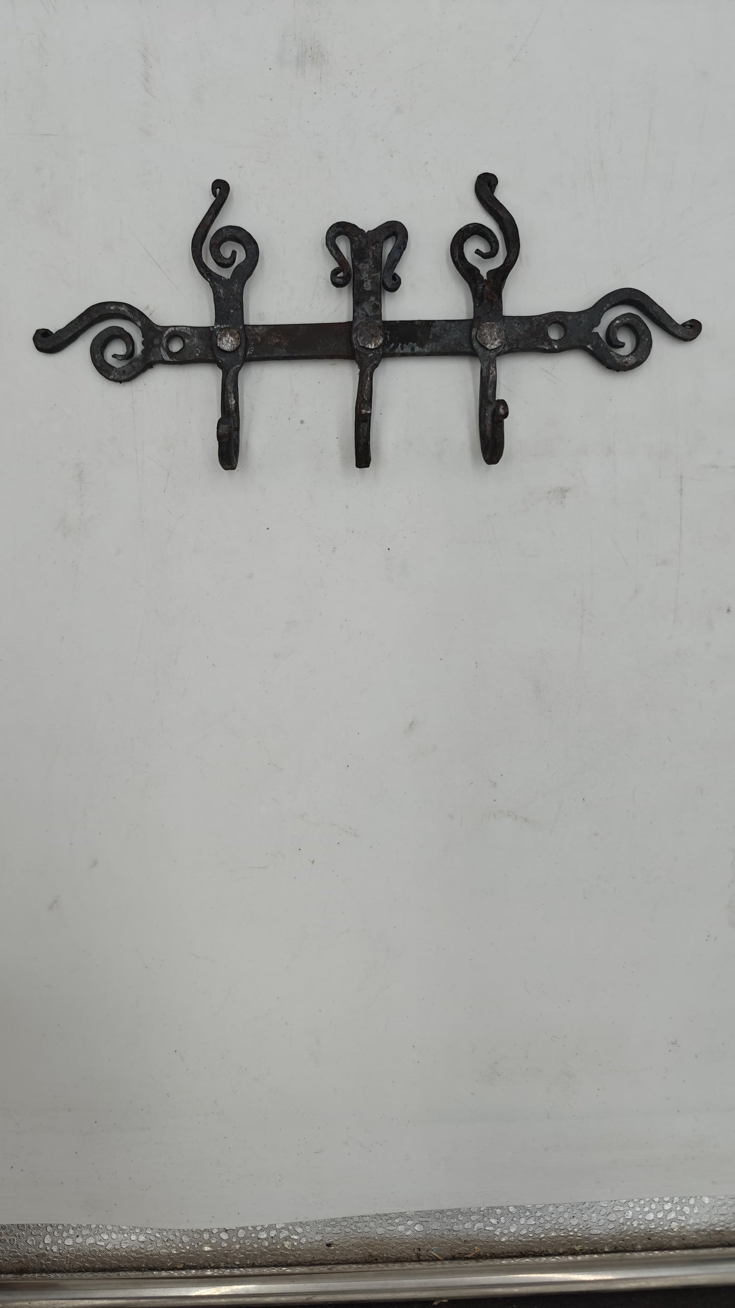 Perchero Pared 3 Ganchos Hierro Forjado Marroquí "Sevilla" - Decoración marroquí