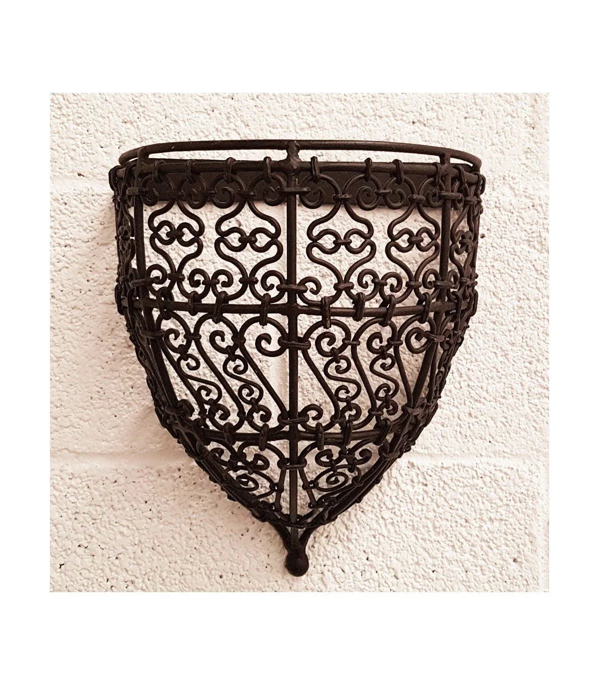 Aplique Árabe con Celosía de Hierro Forjado Decoración Andalusí Marroquí HASIRA - Decoración marroquí artesanal y cosmética natural