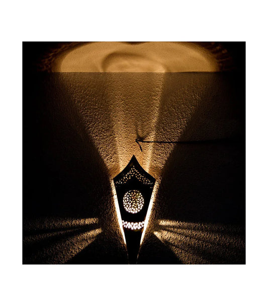 Aplique de Pared Árabe - Decoración Morisca - Cobre y Latón | Diseño Aldarae Wahid - Decoración marroquí artesanal y cosmética natural