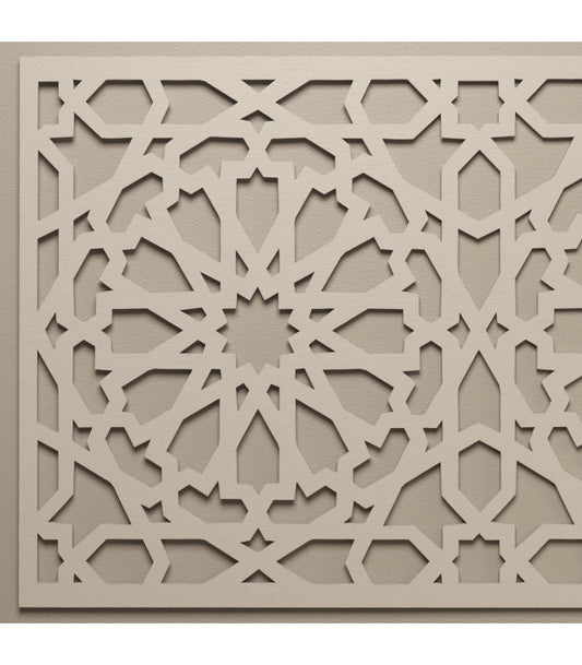 Cabecero de Cama Celosía de Madera Alhambra - Elegancia y Arte Andalusí - Decoración Marroquí