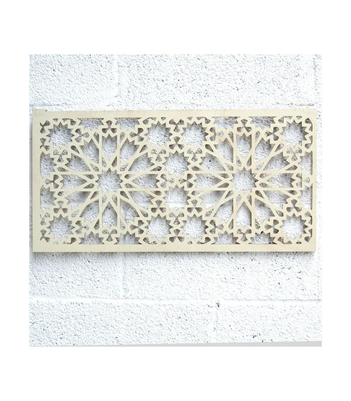 Celosía Madera Diseño Islamic - Elegancia y Versatilidad - Decoración marroquí artesanal y cosmética natural