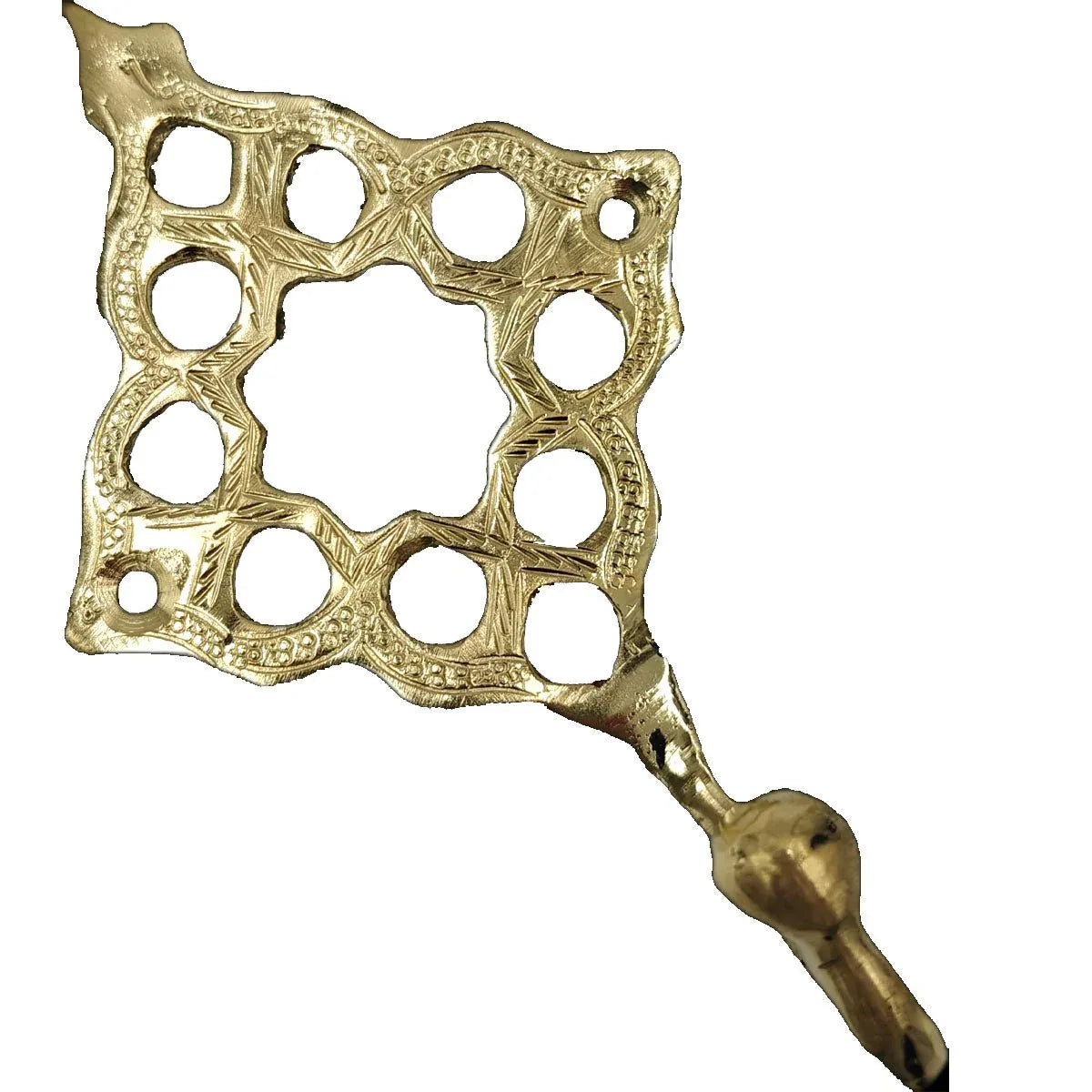 Colgador Perchero de 1 Brazo en Latón Dorado - Elegancia y Versatilidad para su Hogar - Decoración marroquí artesanal y cosmética natural