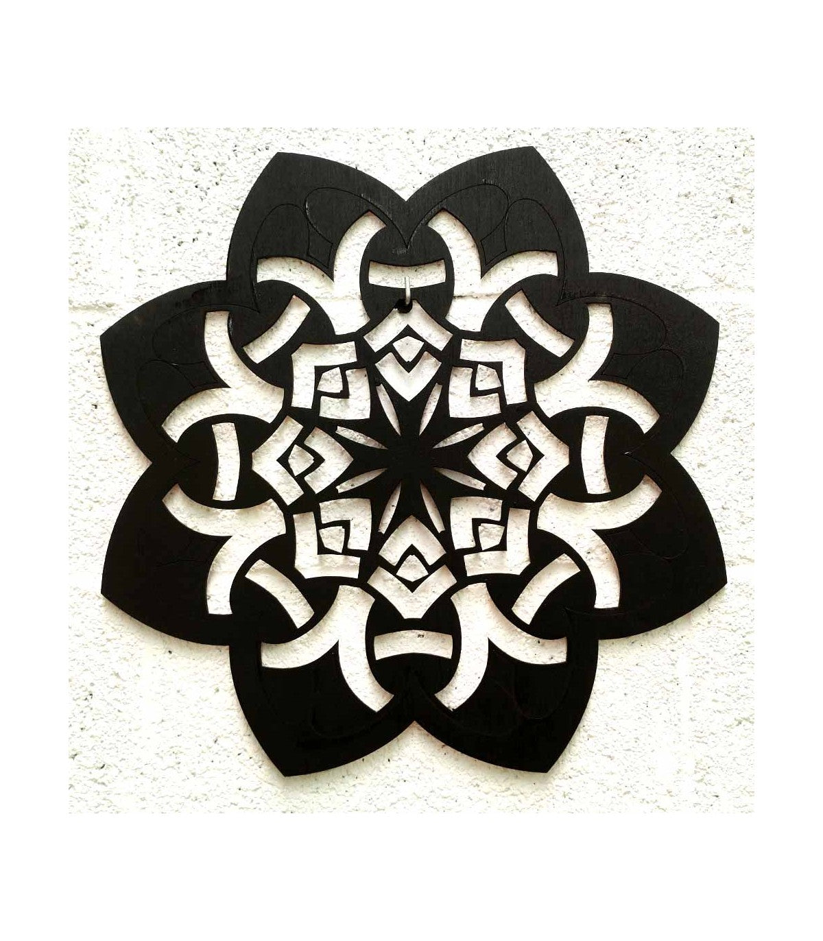 Satin Black Wooden Lattice Decorative Picture - Fasayfisa Model