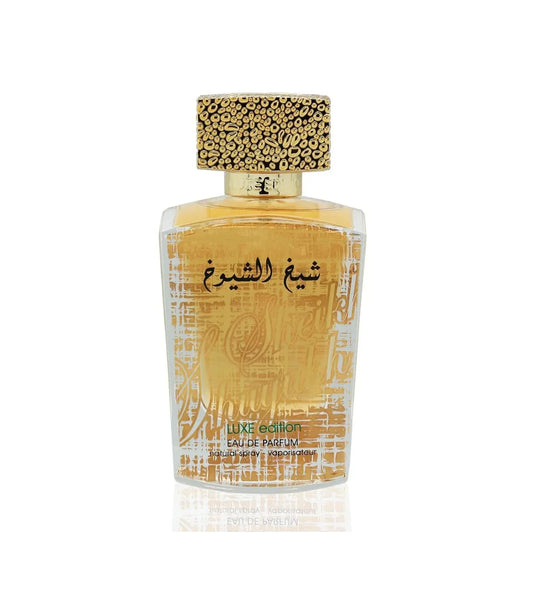Lattafa Sheikh Al Shuyukh Luxe Edition: Fragancia Árabe Unisex Eau de Parfum - 100ml - Decoración marroquí artesanal y cosmética natural
