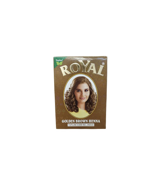 Henna Royal para Teñir Pelo, Cejas y Pestañas - Caja 6 Sobres de 10 gr - Gran Calidad - Decoración marroquí artesanal y cosmética natural