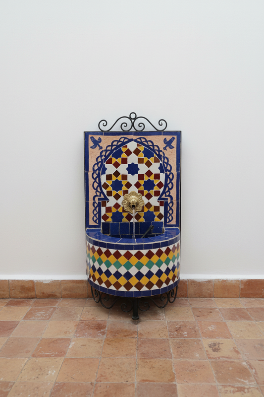 Fuente de Mosaico Morisco Andalusí – Modelo Al-Zahra XS | Multicolor