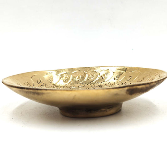 Tabletop Brass Soap Dish - Moroccan Crafts Marrakech Model