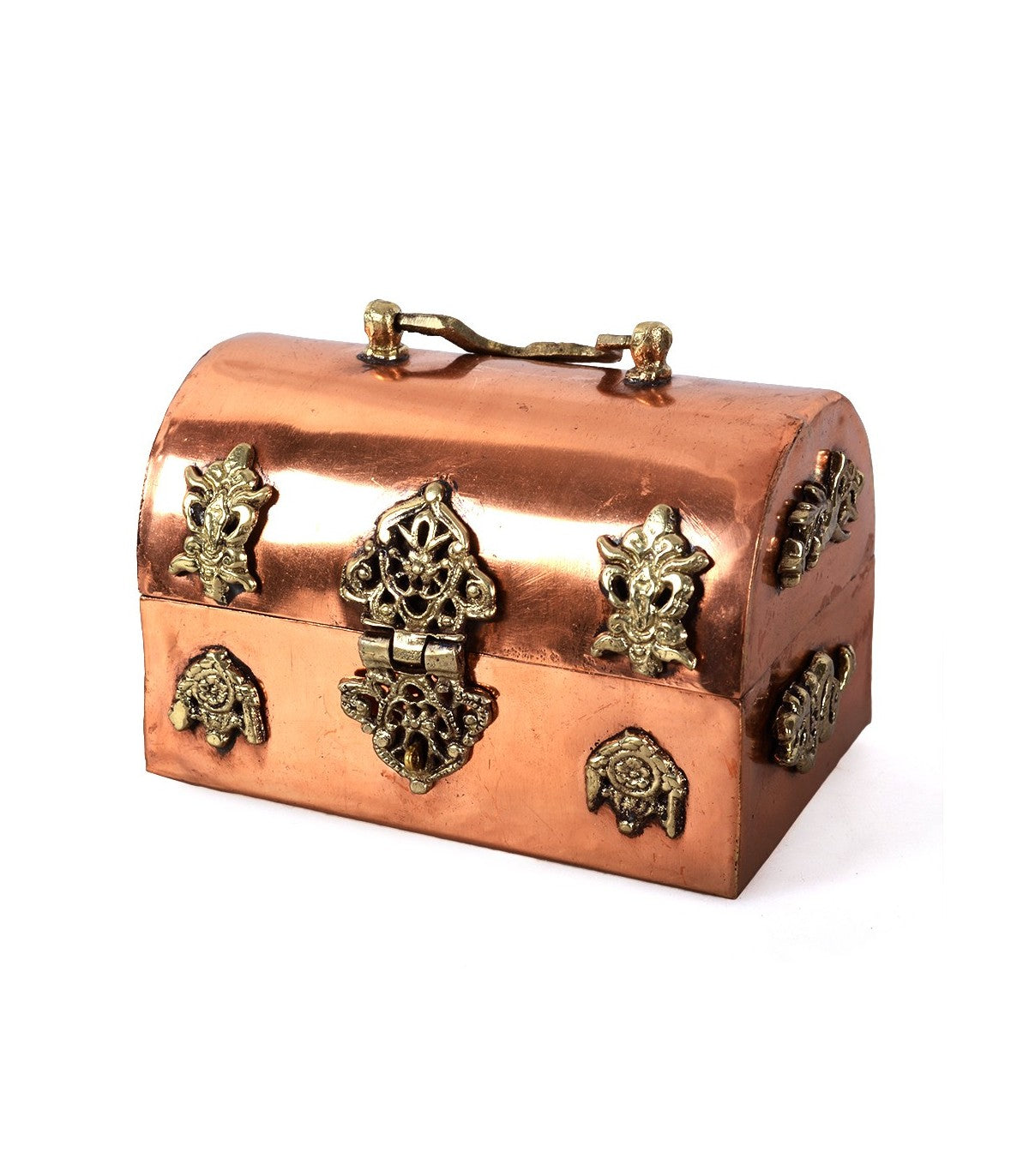 Juego 2 Mini Baules de Cobre - Decoracion Hogar Regalo Boda Bautizo