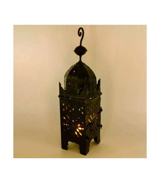 Farol Marroquí de Hierro para Velas y Iluminación Exterior - Artesanía Marruecos - Decoración marroquí artesanal y cosmética natural