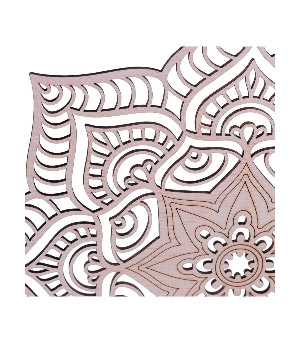 Cuadro Decorativo de Madera Arte Armonioso - 40cm x 40cm - Decoración marroquí artesanal y cosmética natural