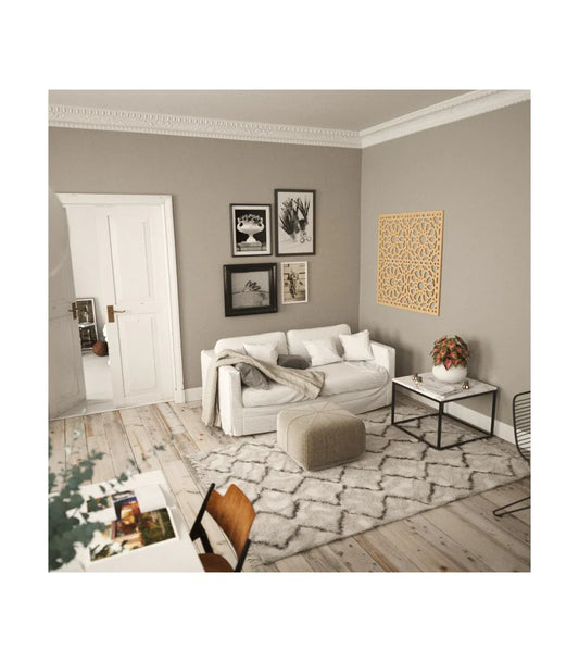 Marco Celosía Árabe de Inspiración Alhambra - 100 cm x 100 cm: Elegancia Andalusí para tu Espacio - Decoración marroquí artesanal y cosmética natural