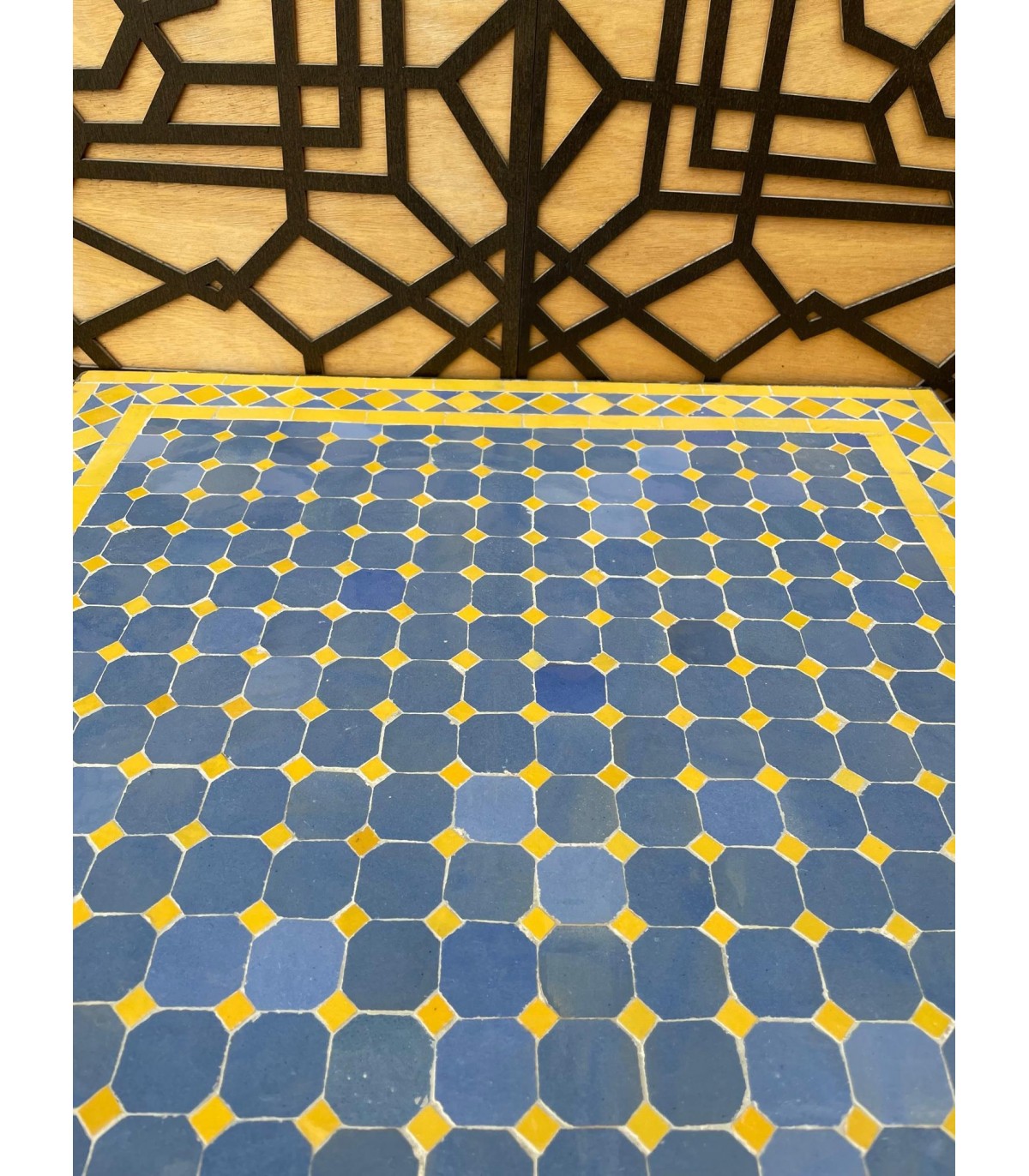 Mesa Mosaico Marroqui Cuadrada 60x60cm - Zellige Fez Jardin Terraza Patio