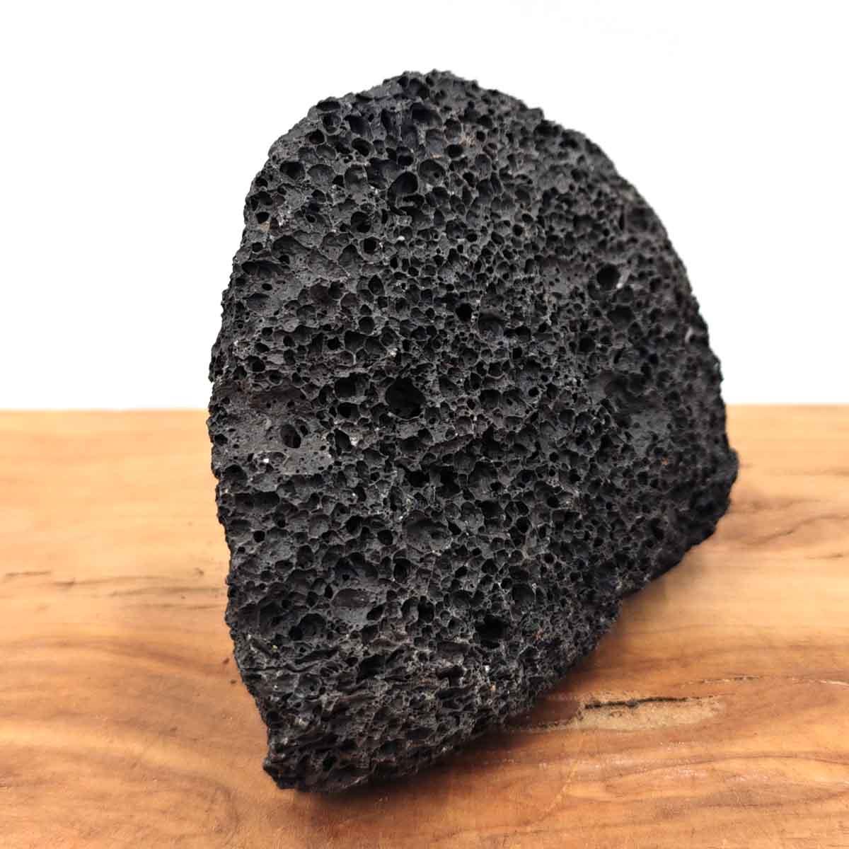 Piedra Pómez Negra Volcánica 100% Natural - En Bruto - Decoración marroquí artesanal y cosmética natural