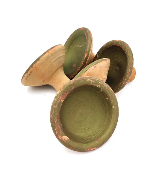 Cuenco de Cerámica Pintalabios Amapola Bereber Rojo Intenso Akar Fesi - Experiencia Vegana y Sostenible - Decoración marroquí artesanal y cosmética natural