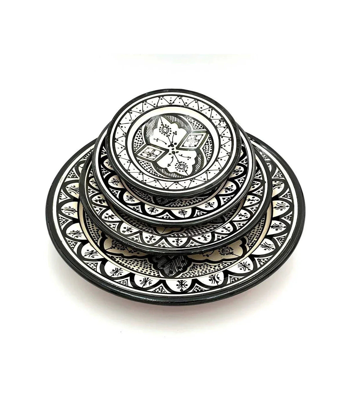 Plato de Cerámica Asfi Andalusí Marroquí - Elegancia y Autenticidad en su Hogar 🏡 - Decoración marroquí artesanal y cosmética natural