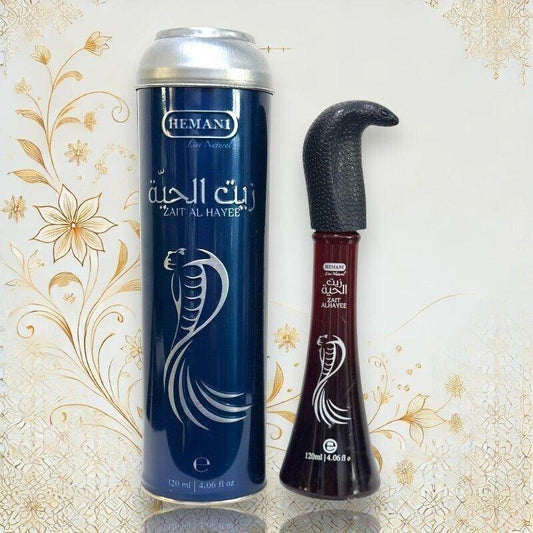 Aceite de Serpiente ZAIT AL HAYEE Hemani 250ml – Fortalece, Nutre y Revitaliza tu Cabello - Decoración marroquí artesanal y cosmética natural