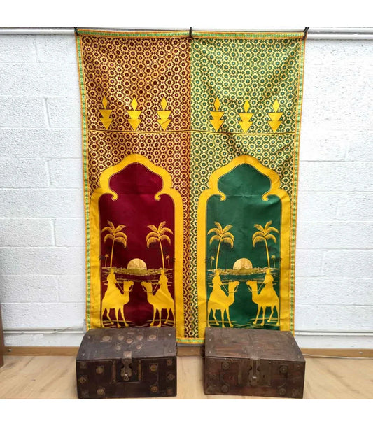 Tela de Pared Jaima Marroquí - Modelo Sahara: Transforma tus Espacios en Rincones Mágicos - Decoración marroquí artesanal y cosmética natural