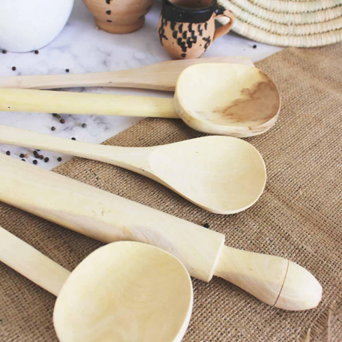 Utensilios de Cocina y Comedor de Madera Marroquí - Decoración marroquí artesanal y cosmética natural