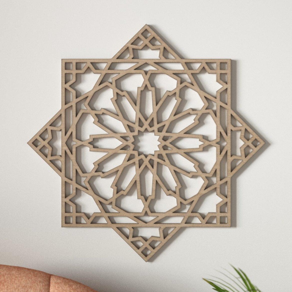 Celosías Árabes Madera Corte Láser - Decoración marroquí artesanal y cosmética natural