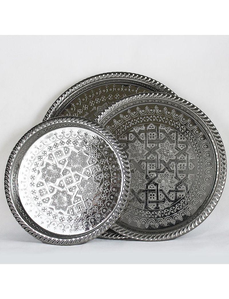 Bandejas para Té y Decorativas - Elegancia Marroquí en Cada Detalle - Decoración marroquí artesanal y cosmética natural