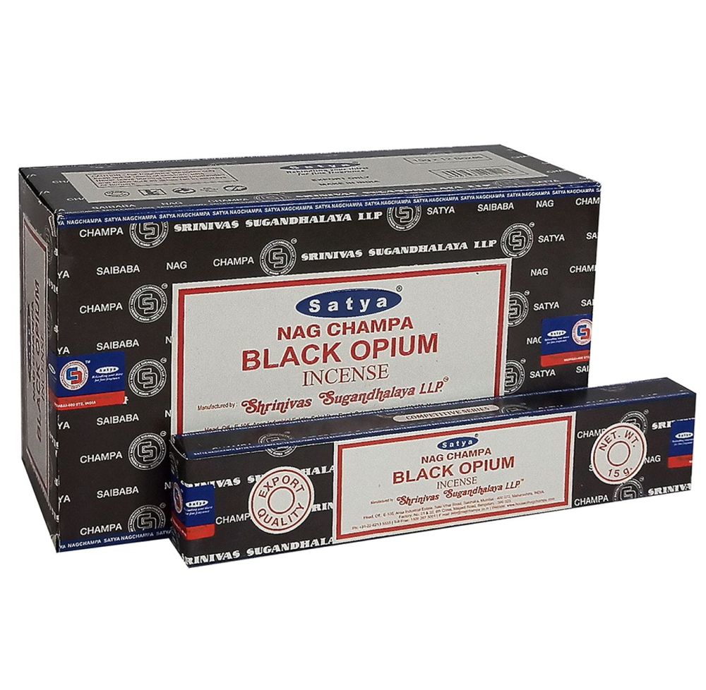 satya nagchampa black opium varitas incienso