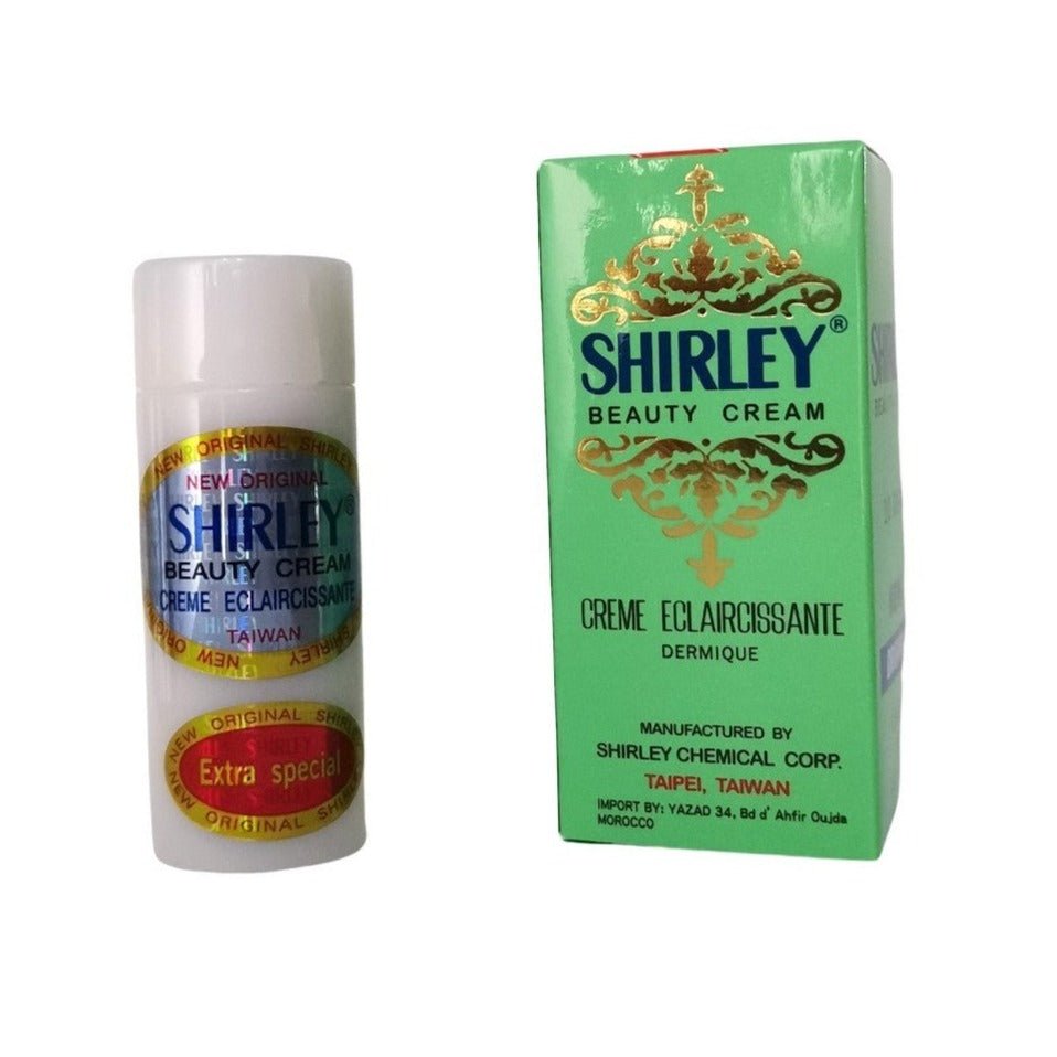 12 x Original Shirley Beauty Cream: Crema Facial Aclarante y Blanqueadora de Origen Asiático - Decoración Marroquí