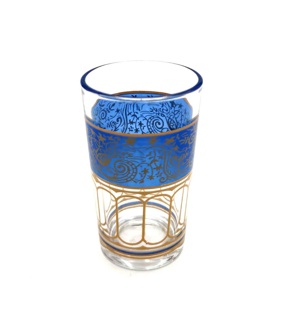 Ensemble de 6 verres à thé marocains - Modèle Fathein de l'artisanat turc