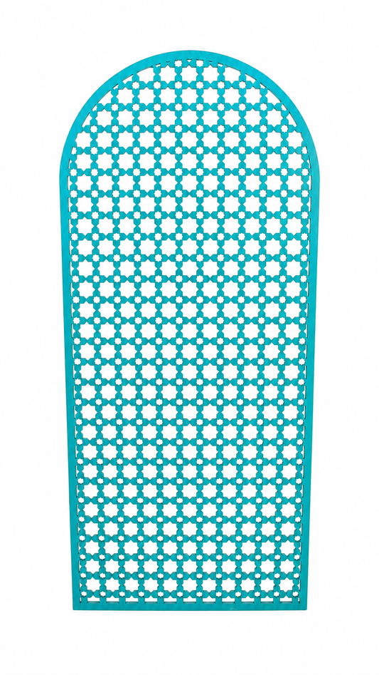 Celosía Decorativa Marroquí Turquesa MDF | Mashrabiya 100x44