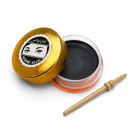 Hashmi Kajal Original Golden | Kohl Árabe Tradicional con Aplicador | Surma Oriental