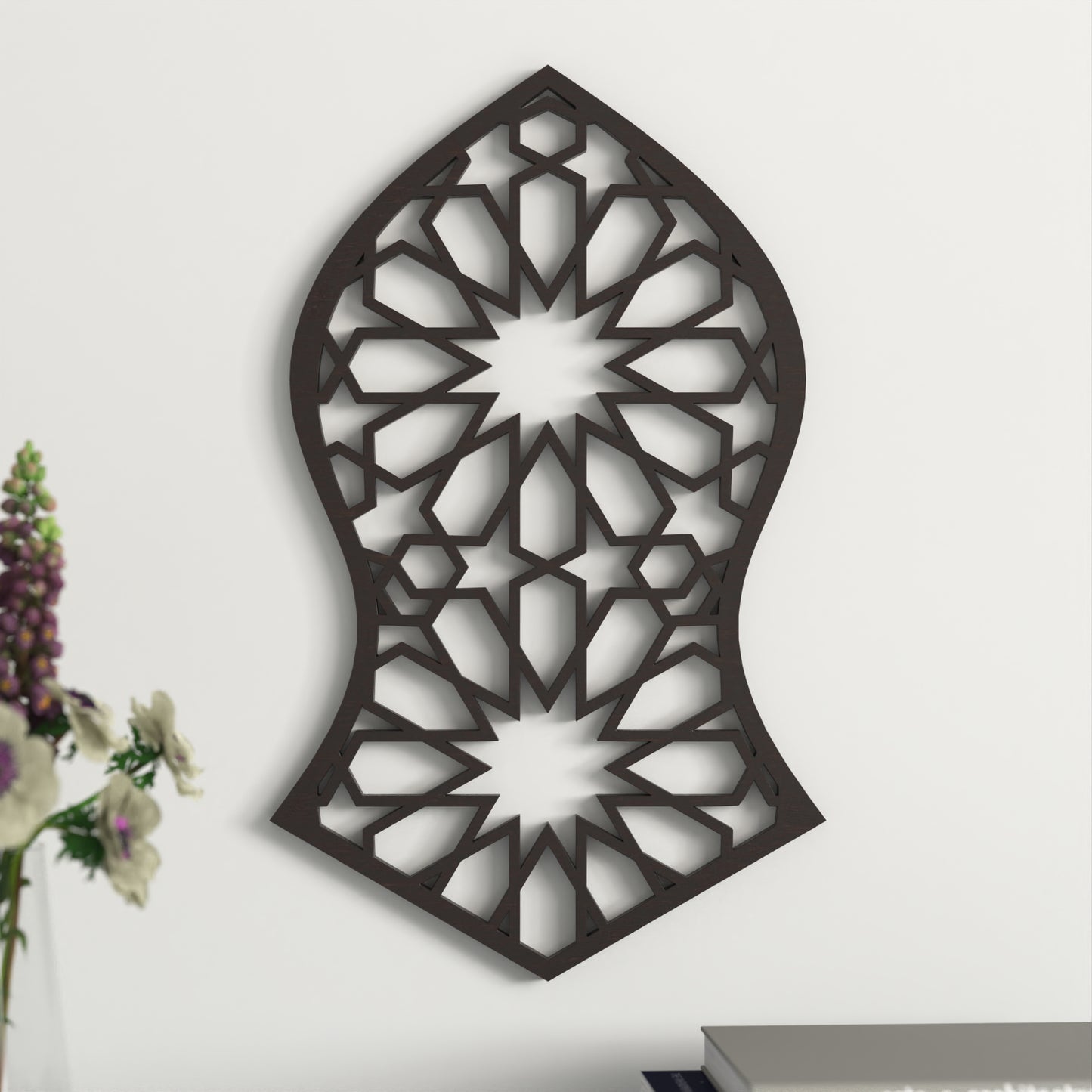 Arabic Decorative Wood Lattice - Andalusian Decoration - Starry Arrow Model