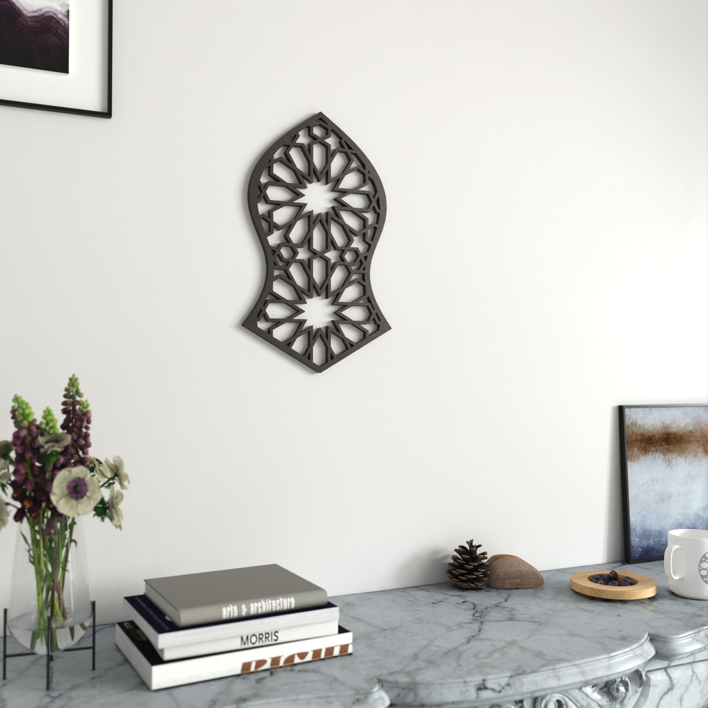 Arabic Decorative Wood Lattice - Andalusian Decoration - Starry Arrow Model