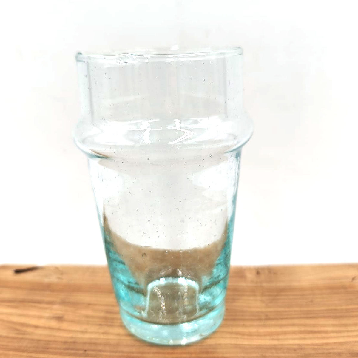 Vaso de Té Beldi Marroquí – Cristal Transparente Artesanal y Ecológico