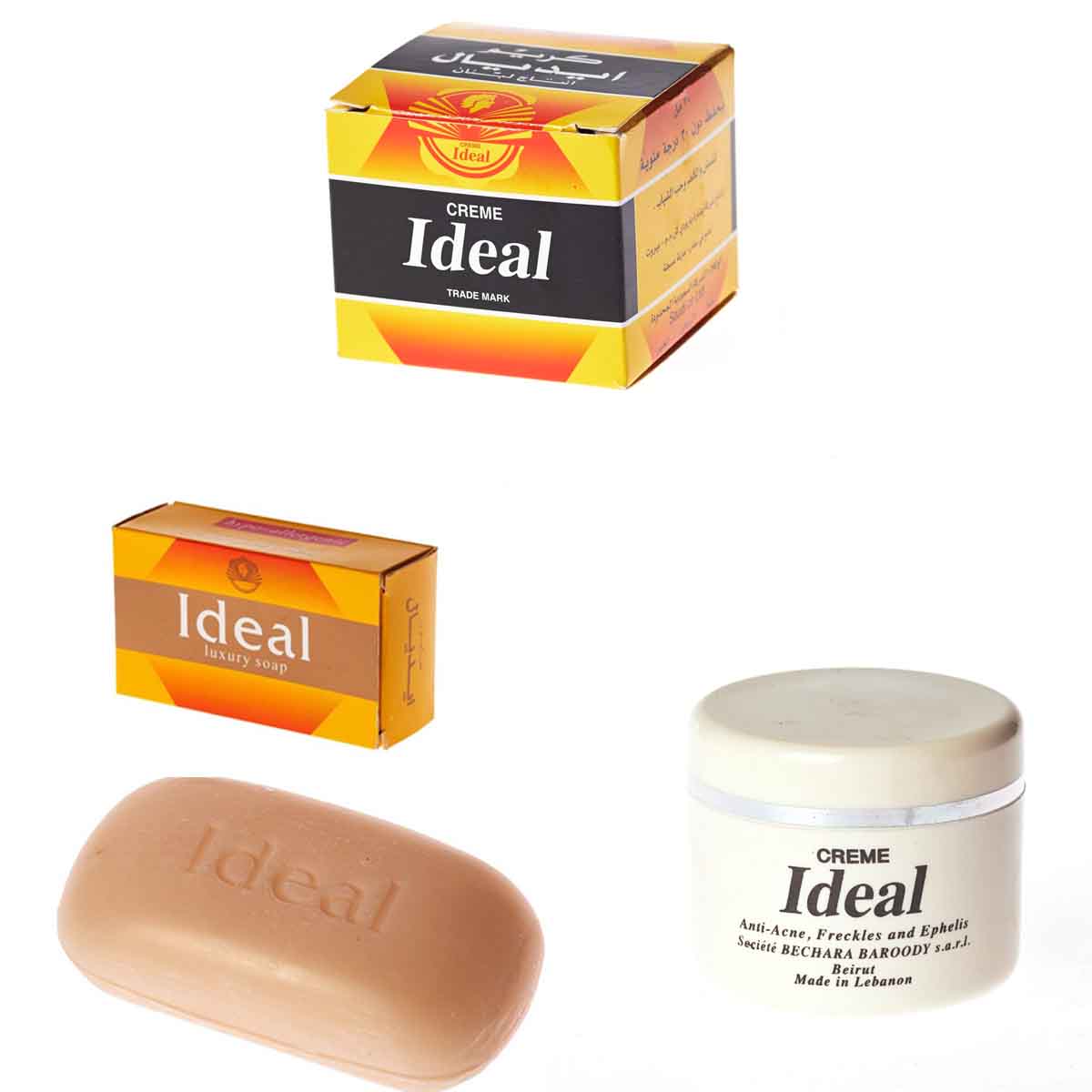 Pack Crème + Savon Idéal Marocain 30 gr - Anti Taches - Anti Acné - Blanchissant