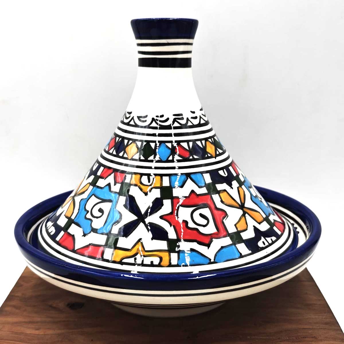 Moroccan Tajin Fez Fes Multicolor - Crafts from Fes - Presentation and Spice Rack