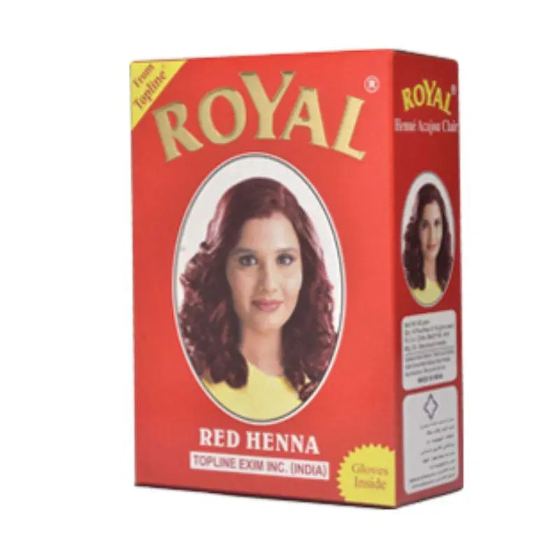 Henné Royal pour Colorer Cheveux, Sourcils et Cils - Boîte de 6 Enveloppes de 10 gr - Grande Qualité