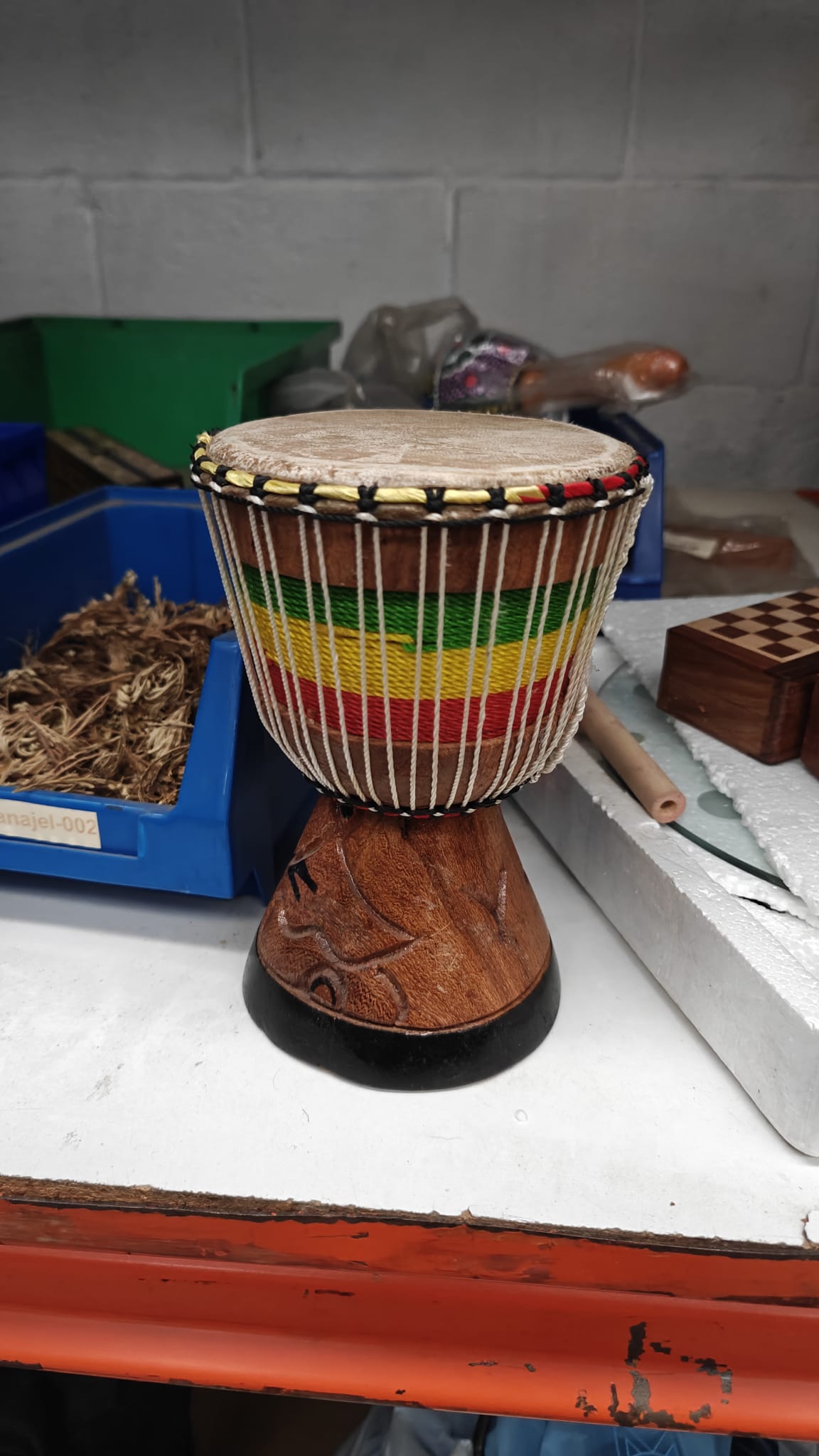 Djembe Senegal Africano Artesanal - Tambor Grabado Madera 2 Tamaños