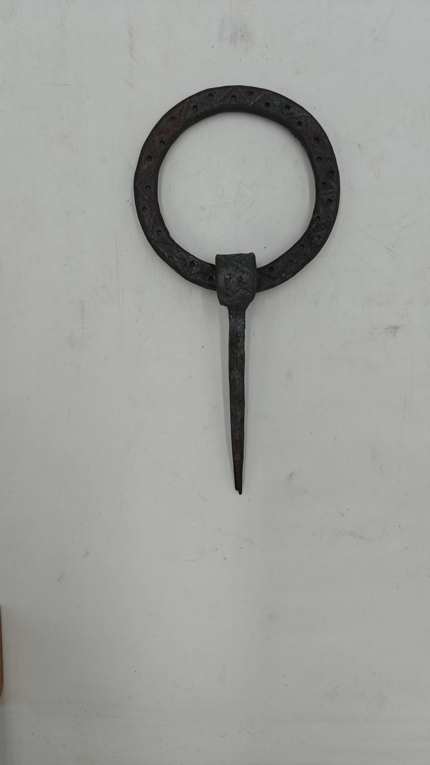 Tirador Puerta Hierro Forjado Marroquí "Medina" – Aro Circular Artesanal