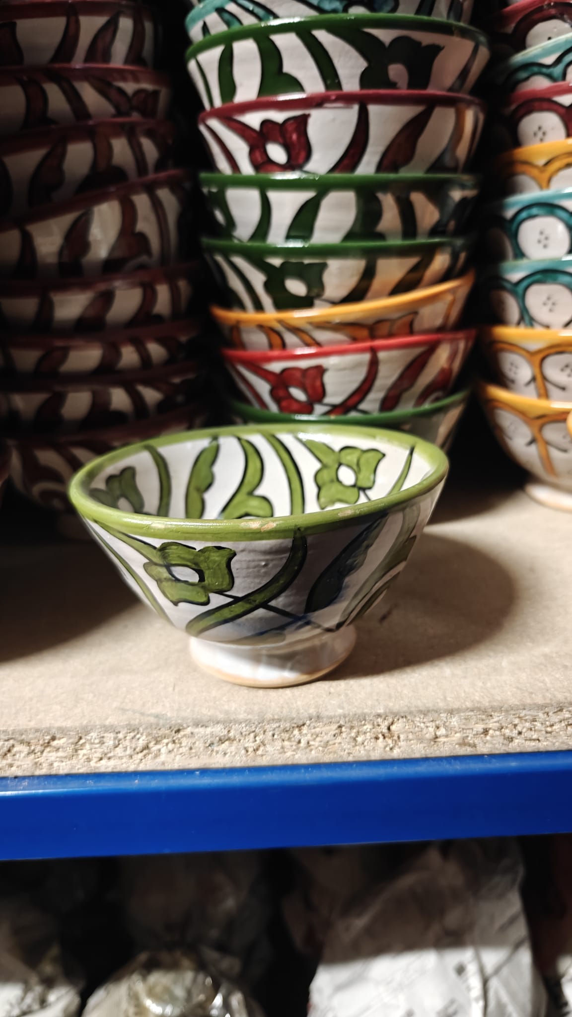 Cuenco / Bol de Cerámica Artesanal Marroquí | Diseño Arabesco Floral | Colores Surtidos | Fez - Decoración marroquí
