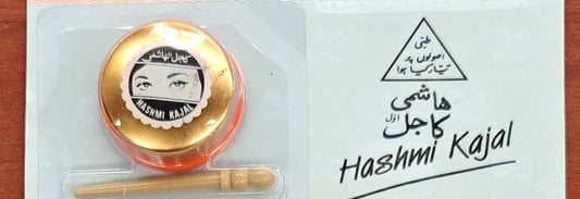 Hashmi Kajal Original Golden | Kohl Árabe Tradicional con Aplicador | Surma Oriental