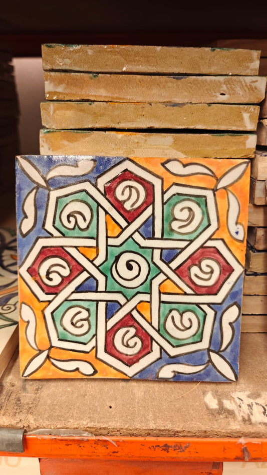 Azulejo Andalusí Surtido – Zellige 10x10 / 15x15 cm – Cerámica Artesanal Marroquí - Decoración marroquí