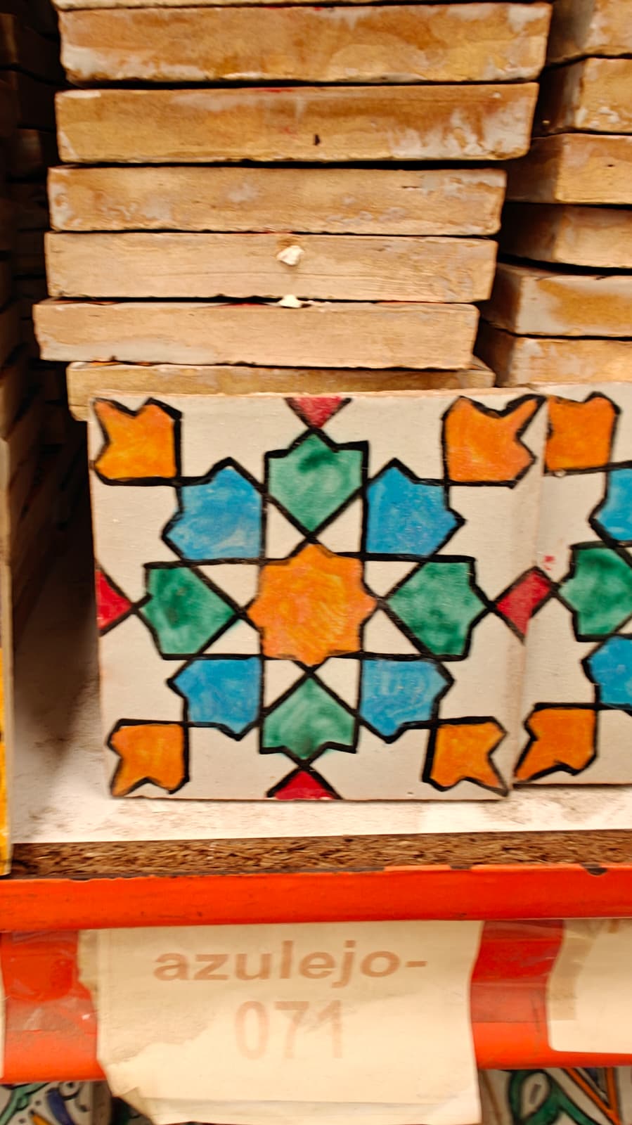 Azulejo Andalusí Surtido – Zellige 10x10 / 15x15 cm – Cerámica Artesanal Marroquí