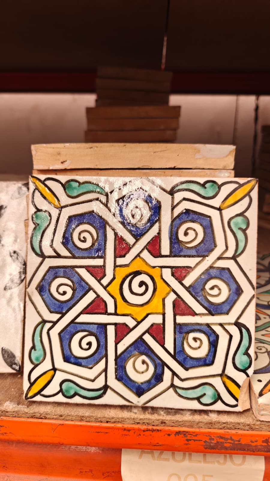 Azulejo Andalusí Surtido – Zellige 10x10 / 15x15 cm – Cerámica Artesanal Marroquí