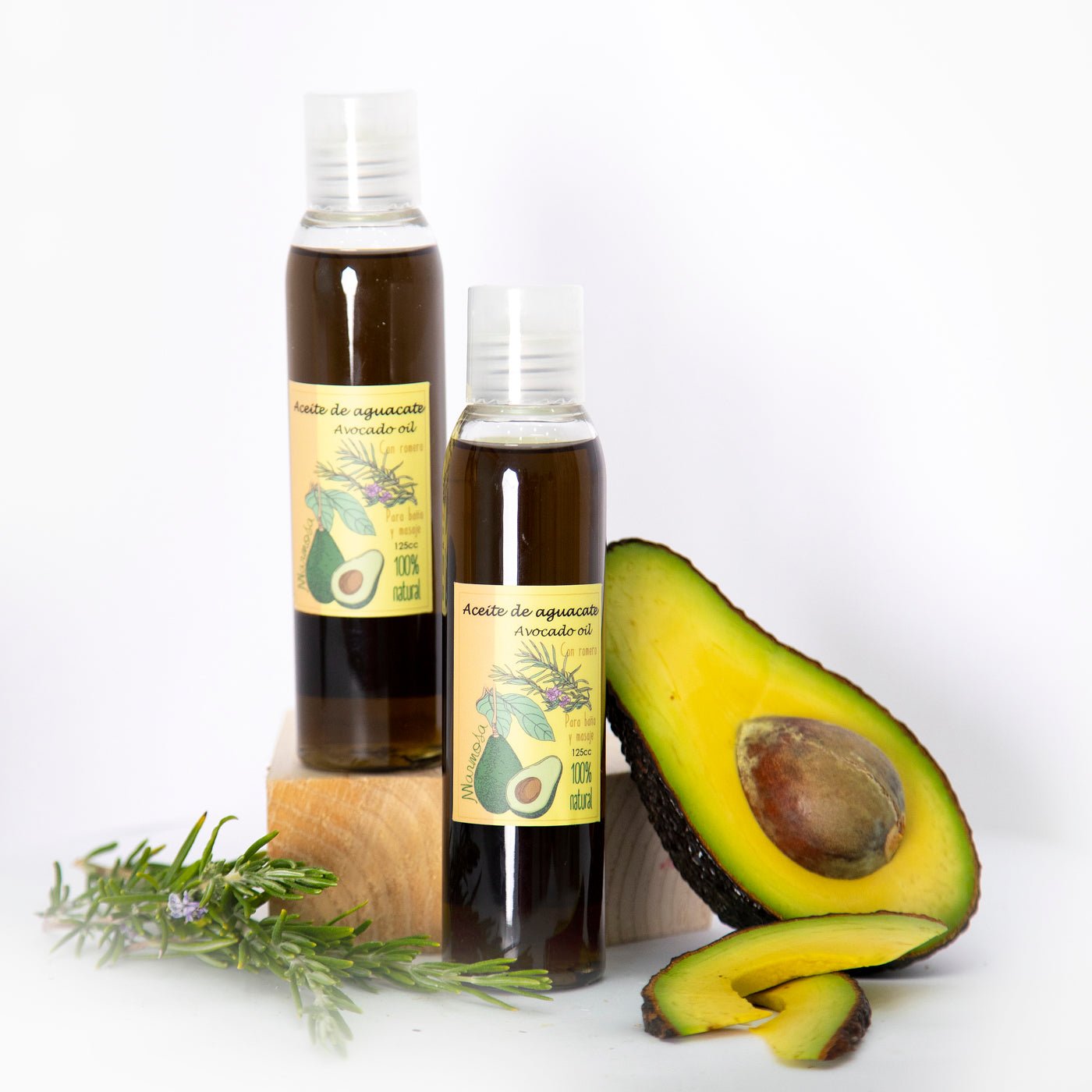 Aceite Corporal de Aguacate con Aceites Esenciales Naturales 125ml - Revitaliza tu Piel - Decoración Marroquí