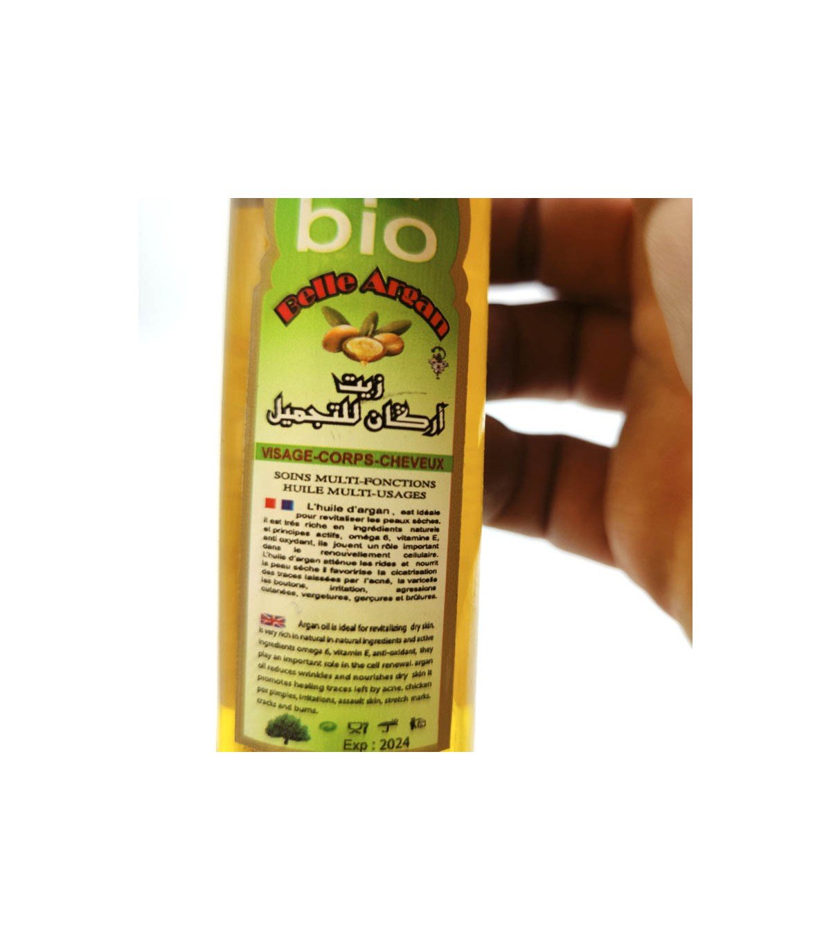 Aceite de Argán Bio 100% Natural - Rejuvenecedor y Nutritivo - Pulverizador 100ml para un Cuidado Completo - Decoración Marroquí