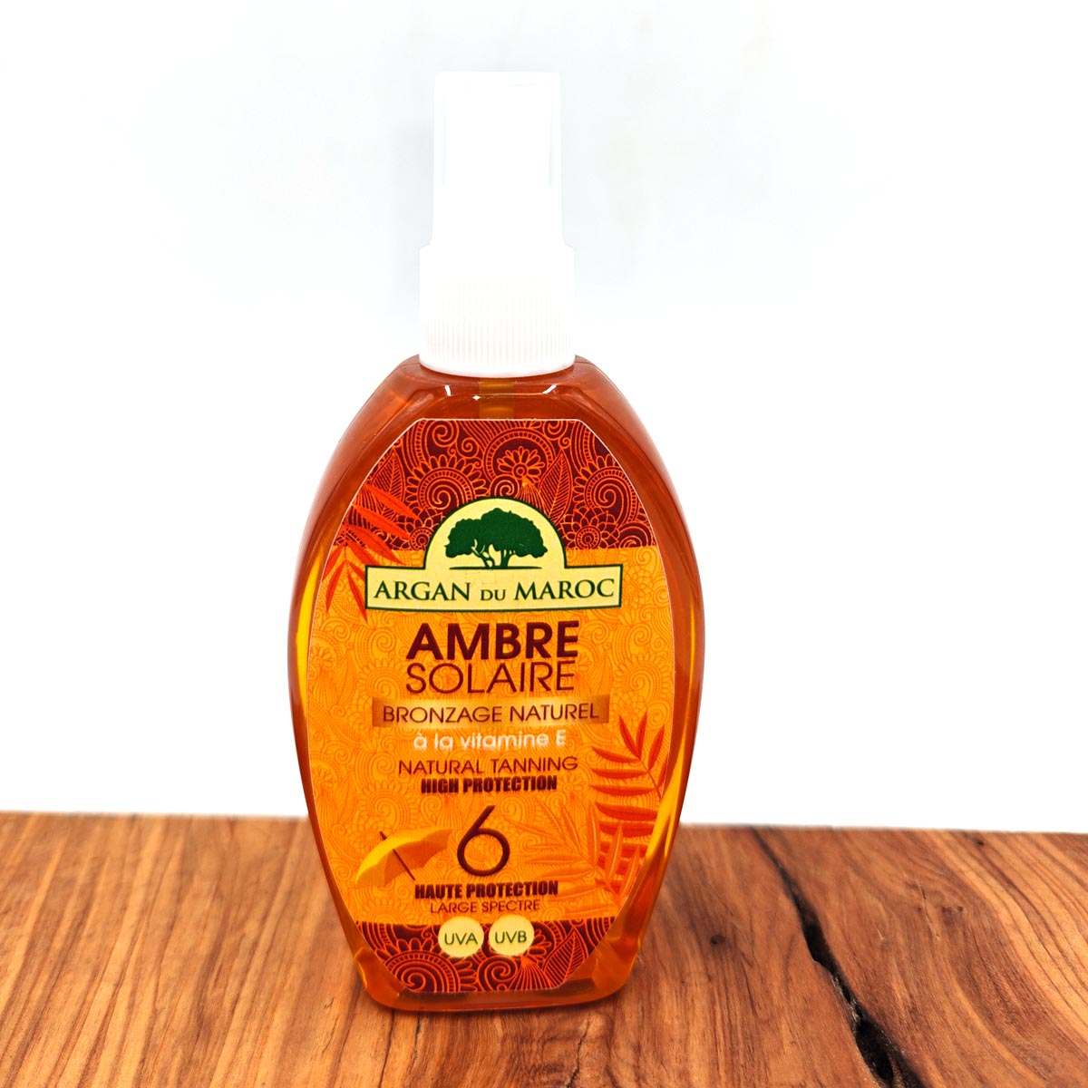 Argan Du Maroc Ambre Solaire Crème Solaire SPF 6 - Bronzage Naturel et Haute Protection